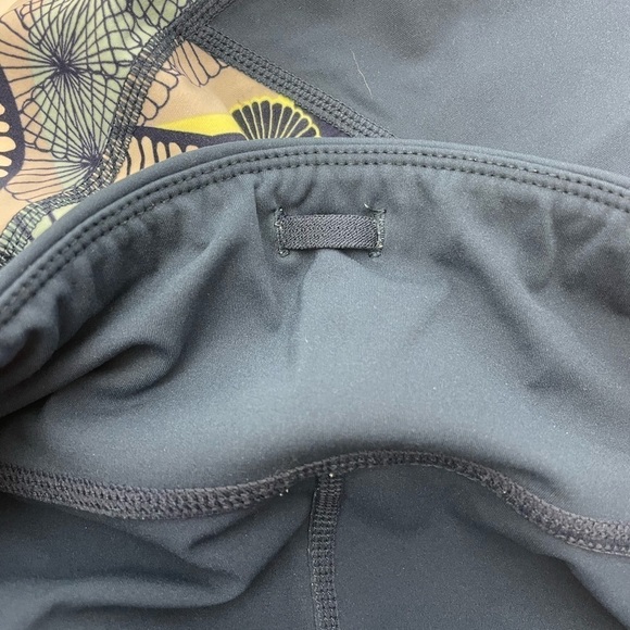 Sweaty Betty Teal Floral Print Crop Leggings M K268 - Picture 8 of 10